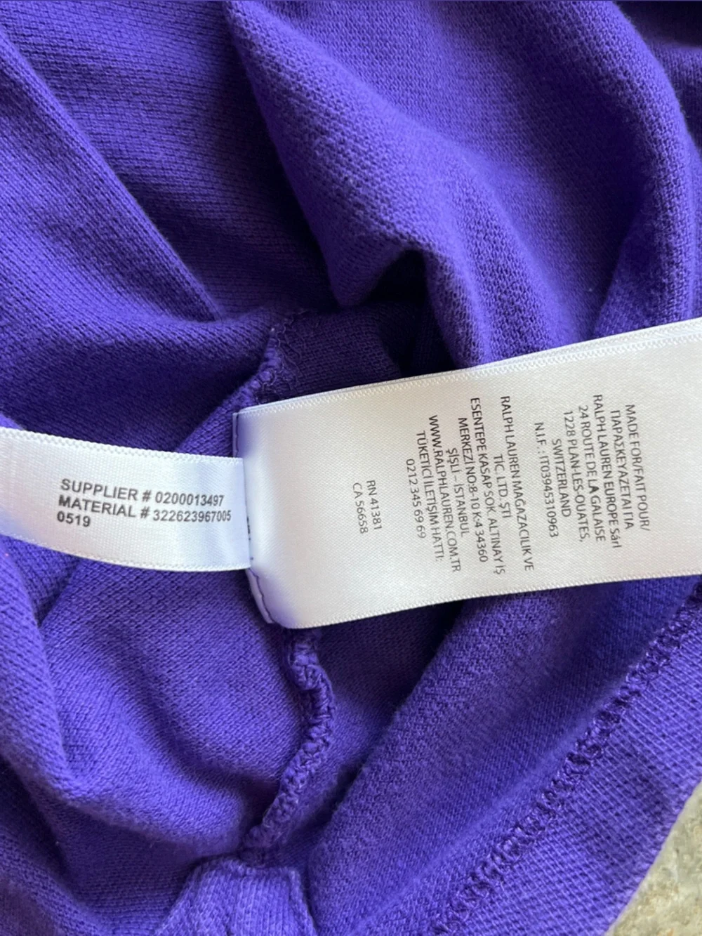 Ralph Lauren Kids Purple Short Sleeve Polo Shirt with Yellow Logo Embroidery Boy